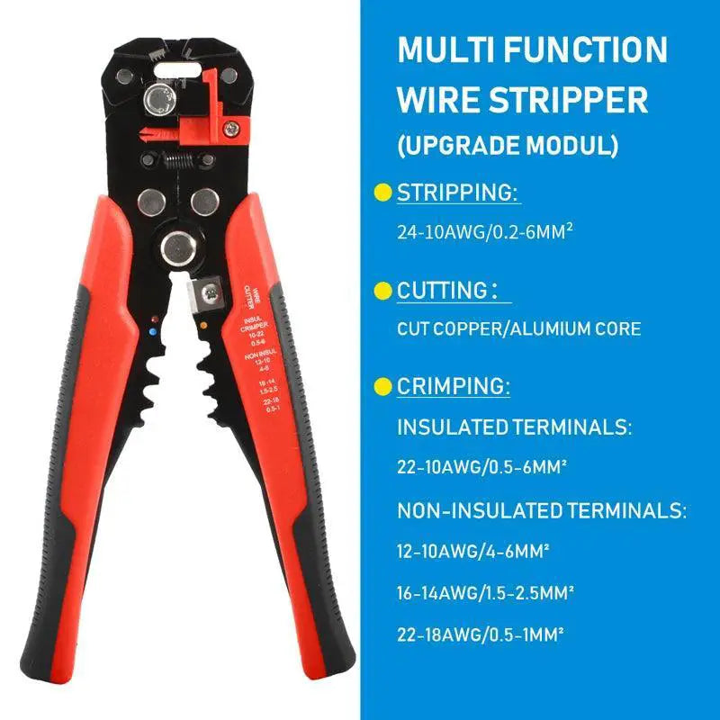 Crimper Cable Cutter Adjustable Automatic Wire Stripper Tool