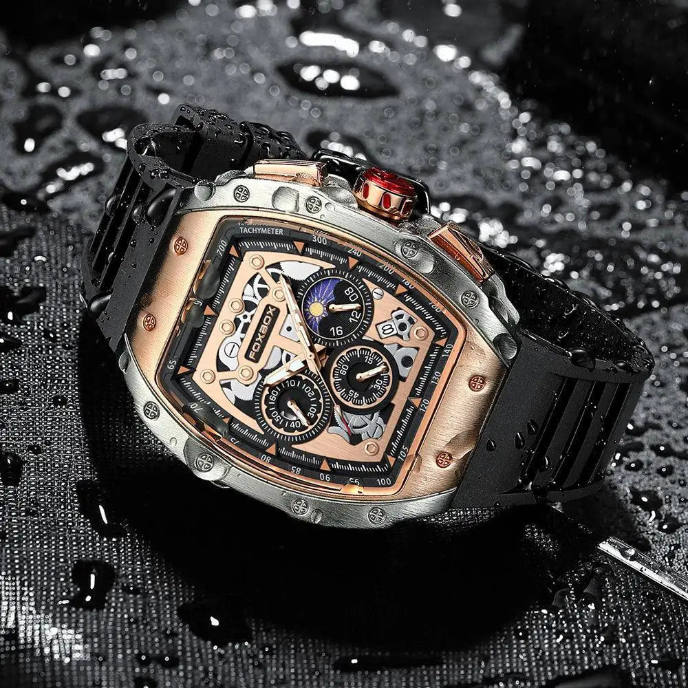 LIGE Urban Sports Chronograph Watch For Men Timepiece