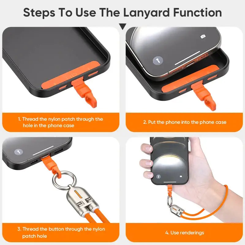 Braided Wrist Cable - Quick Charge — product view 6