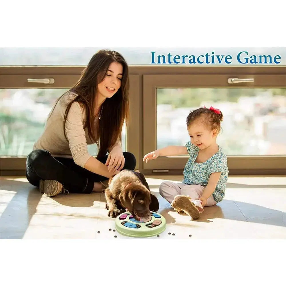 Interactive Dog Puzzle Feeder Toy for IQ and Slow Eating