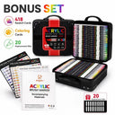Brush Tip Acrylic Paint Markers Set