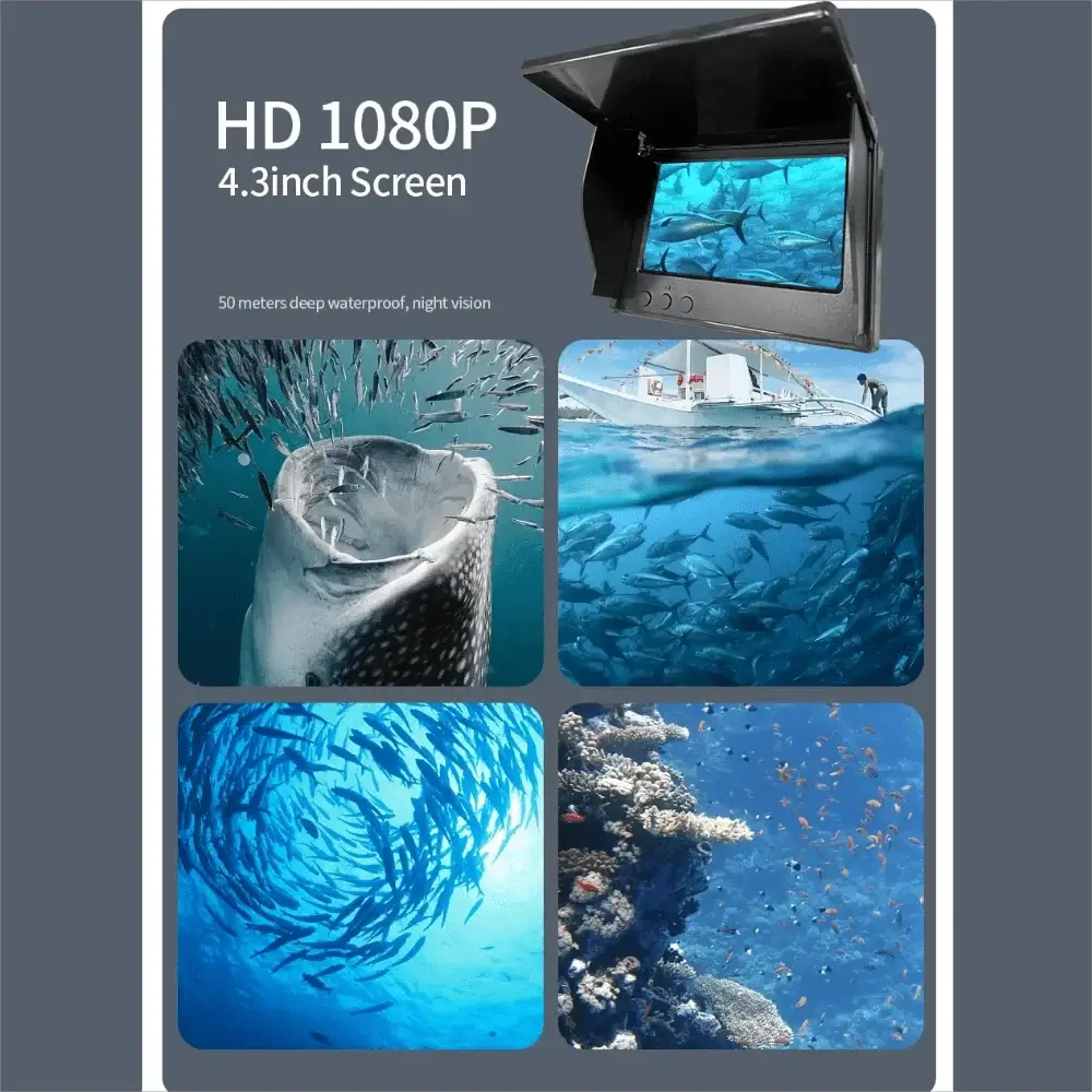 Heerak Handheld Depth Finder Underwater Camera With Night Vision For Anglers - stepyours.com