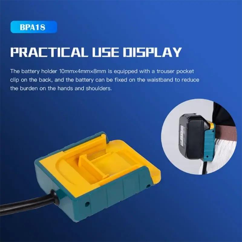 Battery Extension Cord 150cm for Makita Bosch Milwaukee