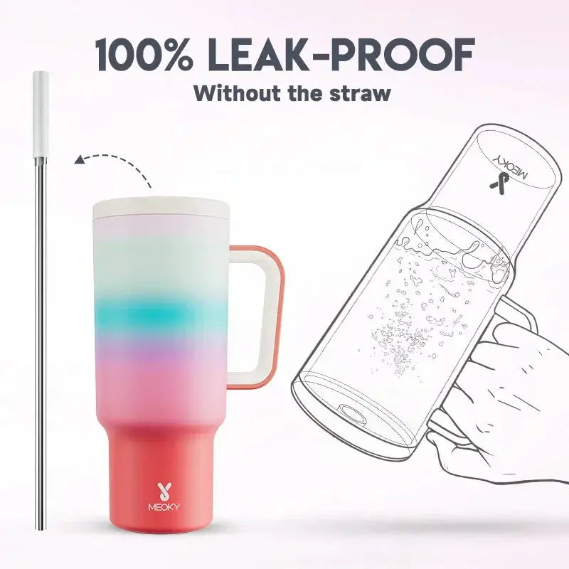 Meoky 40oz Vacuum Insulated Stainless Steel Tumbler