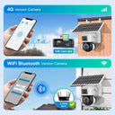 SHIWOJIA 6MP 4G SIM Card Solar Camera Outdoor Security