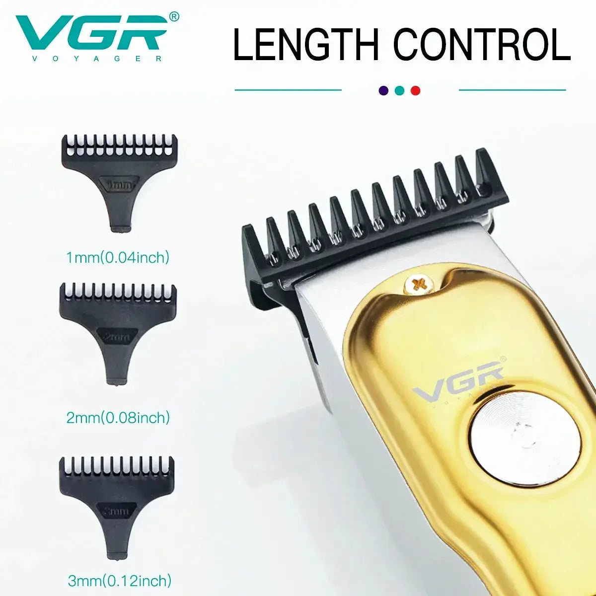 VGR Mini Cordless Hair Clipper V290 For Professional Use