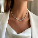 Moissanite Pendant Necklace in Sterling Silver LYEE