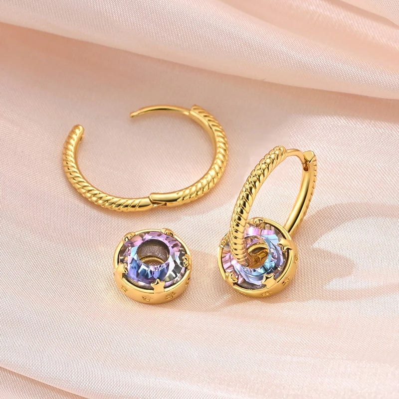 Mula Sterling Silver Golden Earrings