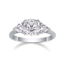 Classic Three Stone Moissanite Ring