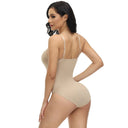 GUUDIA V Neck Spaghetti Strap Compression Bodysuit Slimming