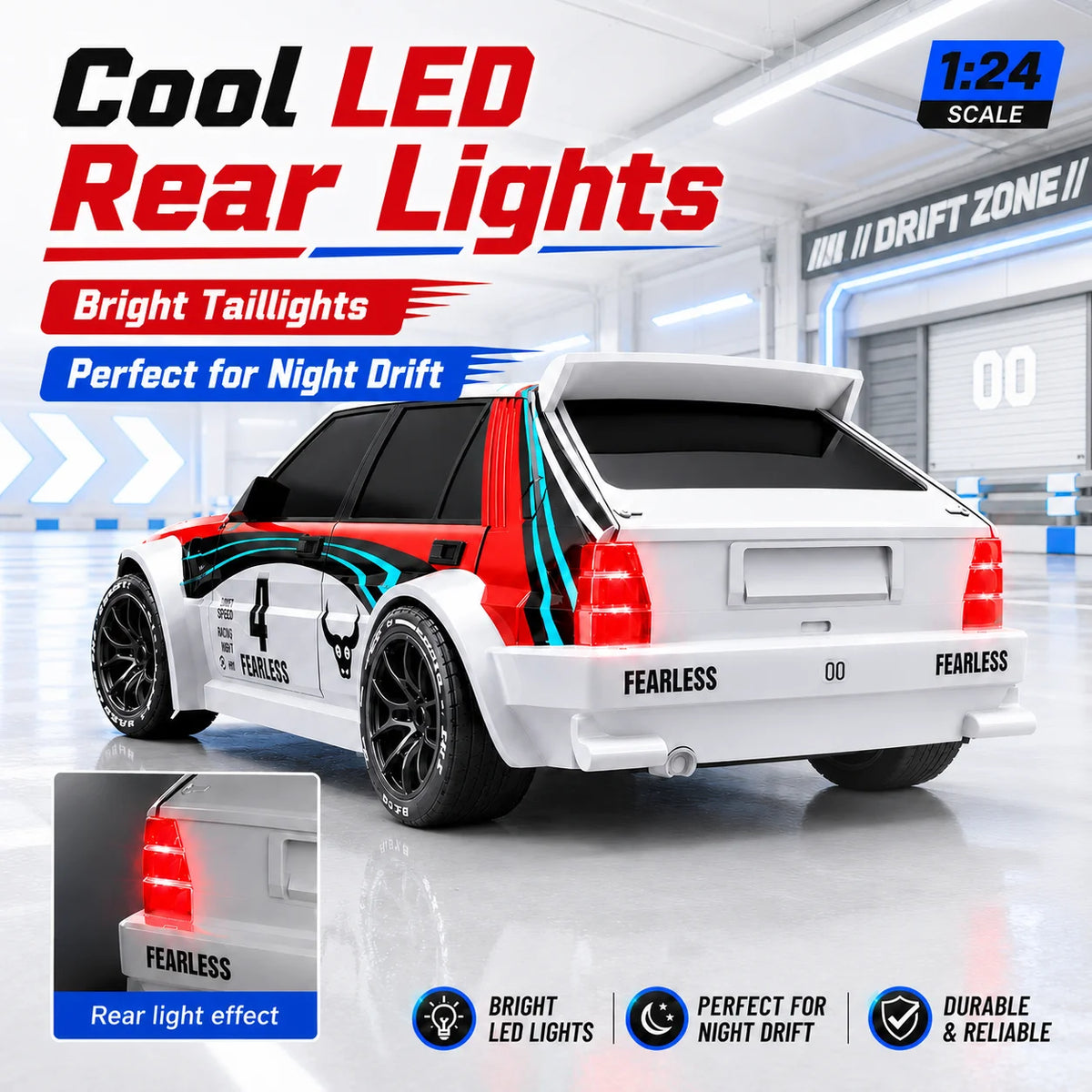 ZNLYRION RC Drifting Race Car Scale Wheel Drive Adjustable — product view 1