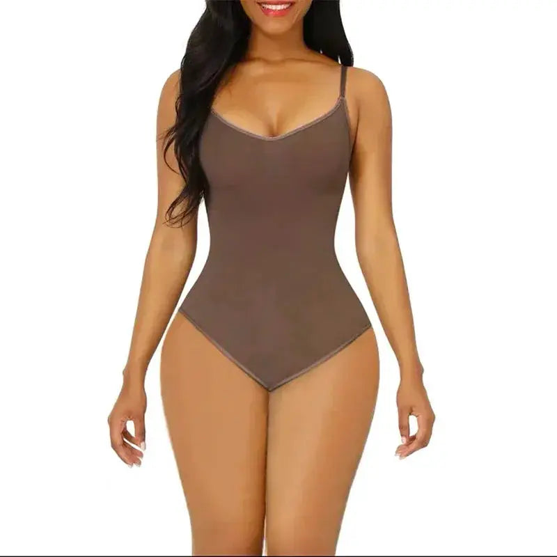 Seamless Women Tummy Control Bodysuit High Elastic Shapewear