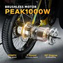 Cybervelo 1000W Foldable Fat Tire Ebike