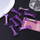 Vivid Dog Bone Hair Clips Elegant White Hair Accessories