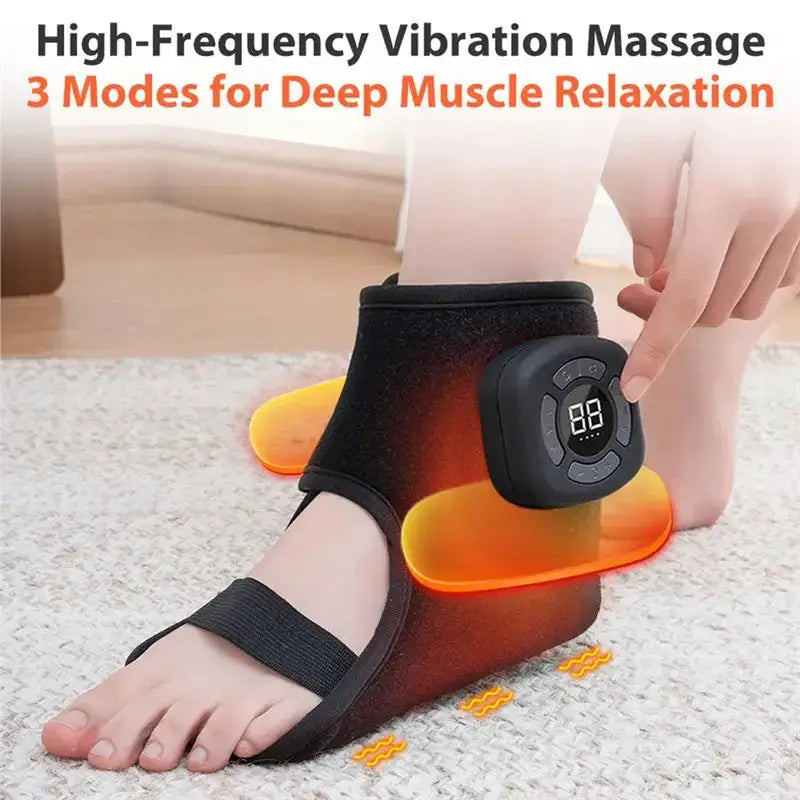 Foot Advanced Renew Triple Method Massager 5 Vibration Modes Cordless Ankle Massager