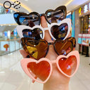 Kids Cartoon Heart Sunflower UV400 Sunglasses Fun Round Glasses