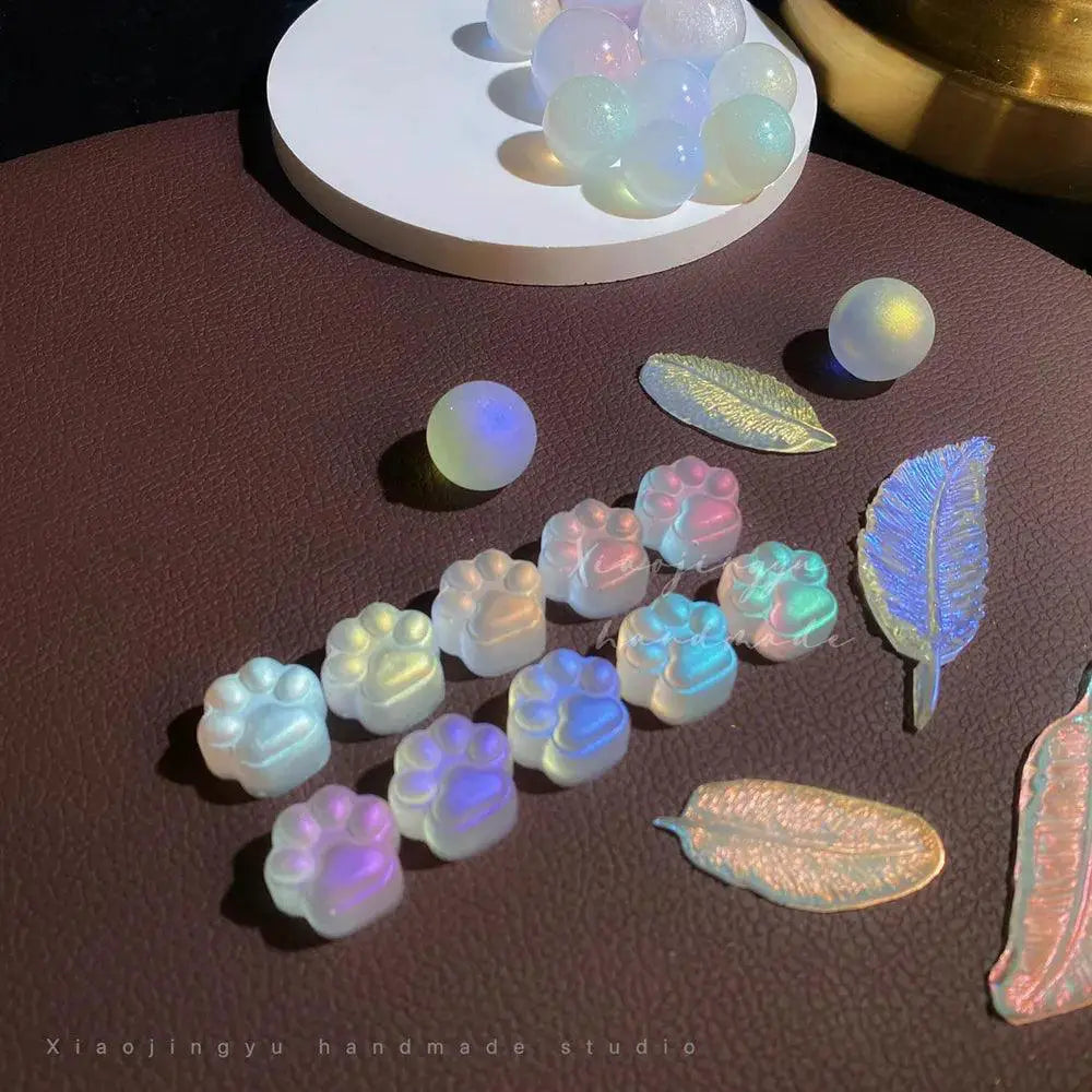 Aurora Rainbow Neon Shimmer Nail Art Powder Kit Set For Glam
