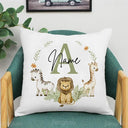 Personalized Animal Name Pillowcase Eco-Friendly Polyester Cover