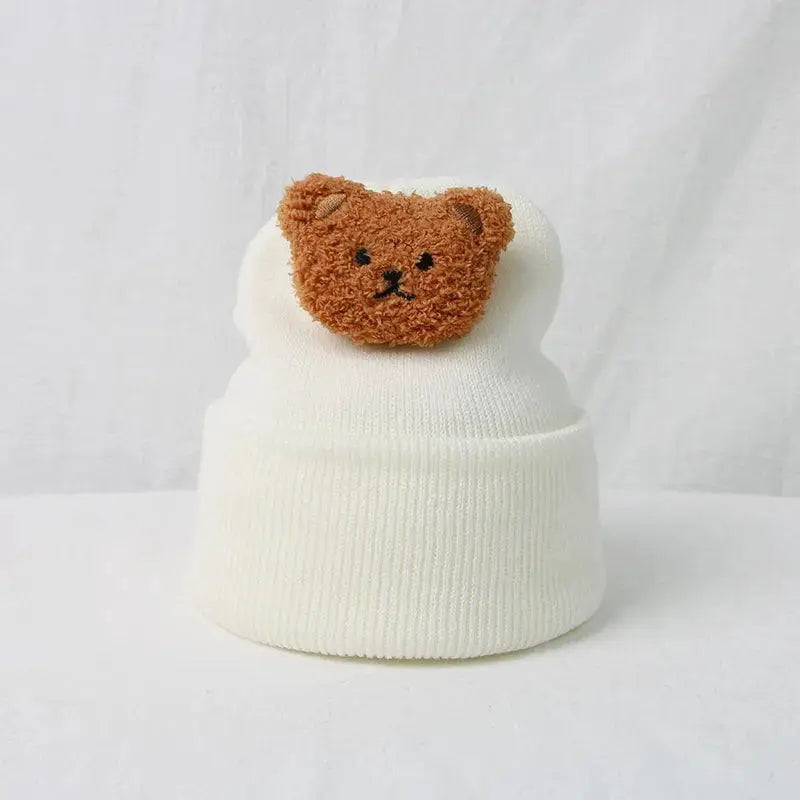 Korean Cartoon Bear Baby Hat Cute Winter Warm Toddler Cap
