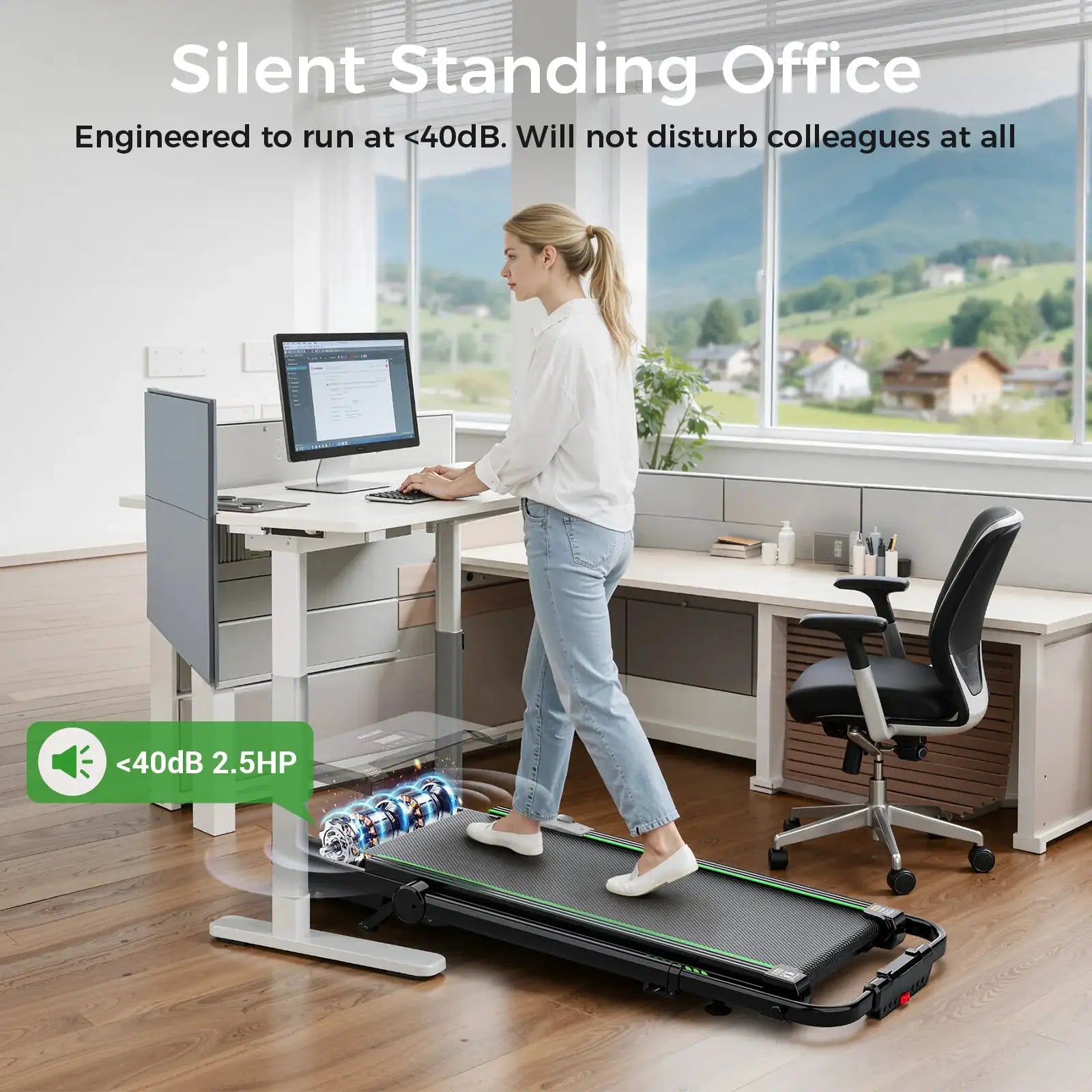 Akluer Walking Pad with 12% Auto Incline, Under Desk Treadmills for Home and Office, 2.5HP Quiet Portable Walking Pad with Smart App Scenic Routes & Bluetooth Speaker for Home Hiking