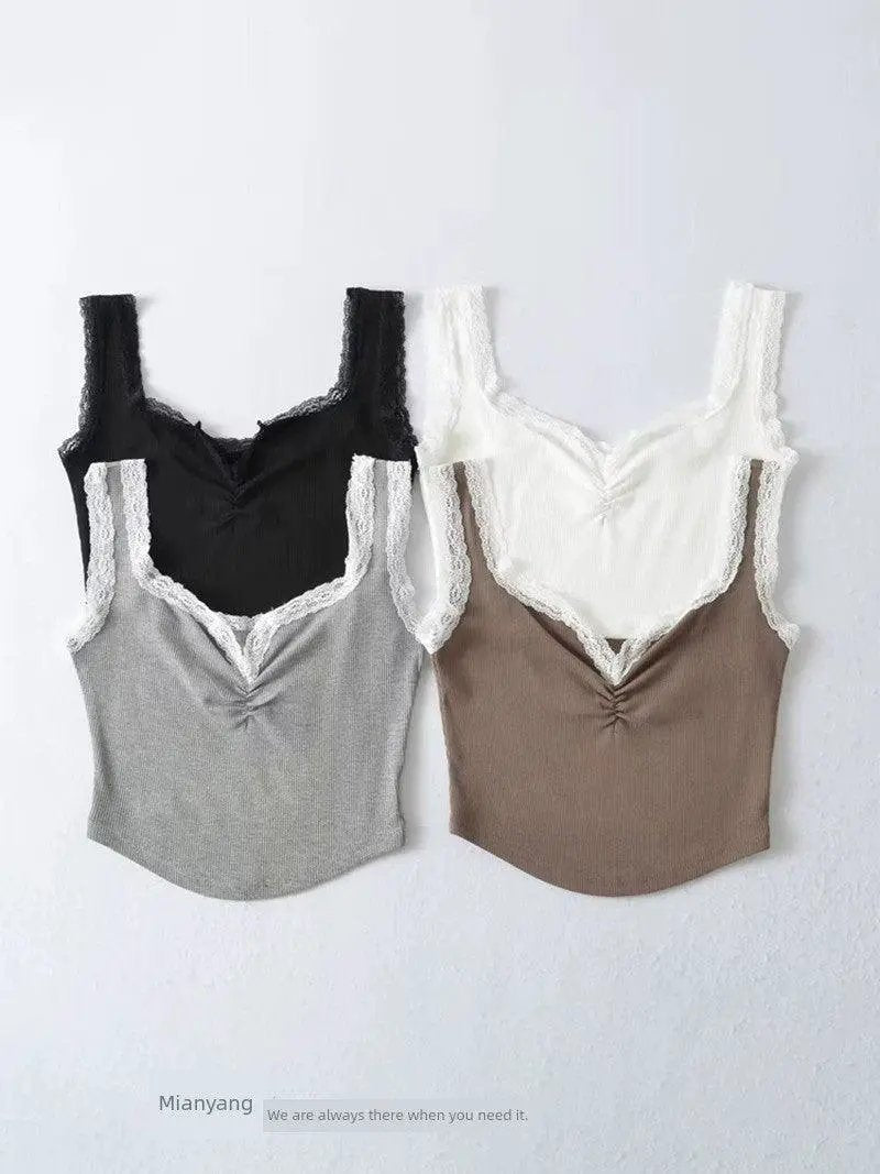 Retro Lace Tank Top Elevate Streetwear Style Today