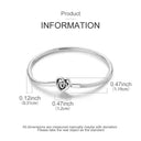 Bracelet Sterling Silver Snowflake Heart
