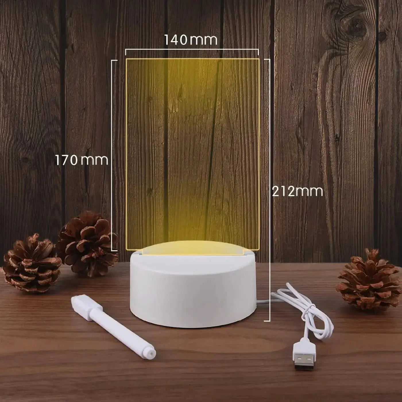 LED Note Board Creative Night Light For Messages And Decor