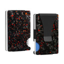 Bright Matte Mens Slim Minimalist RFID Cash Clip Wallet