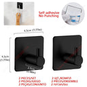 Bathroom Hardware Set with Wall Mount Organizer Space Saver