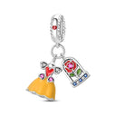 Sterling Silver Charm Beads Mask