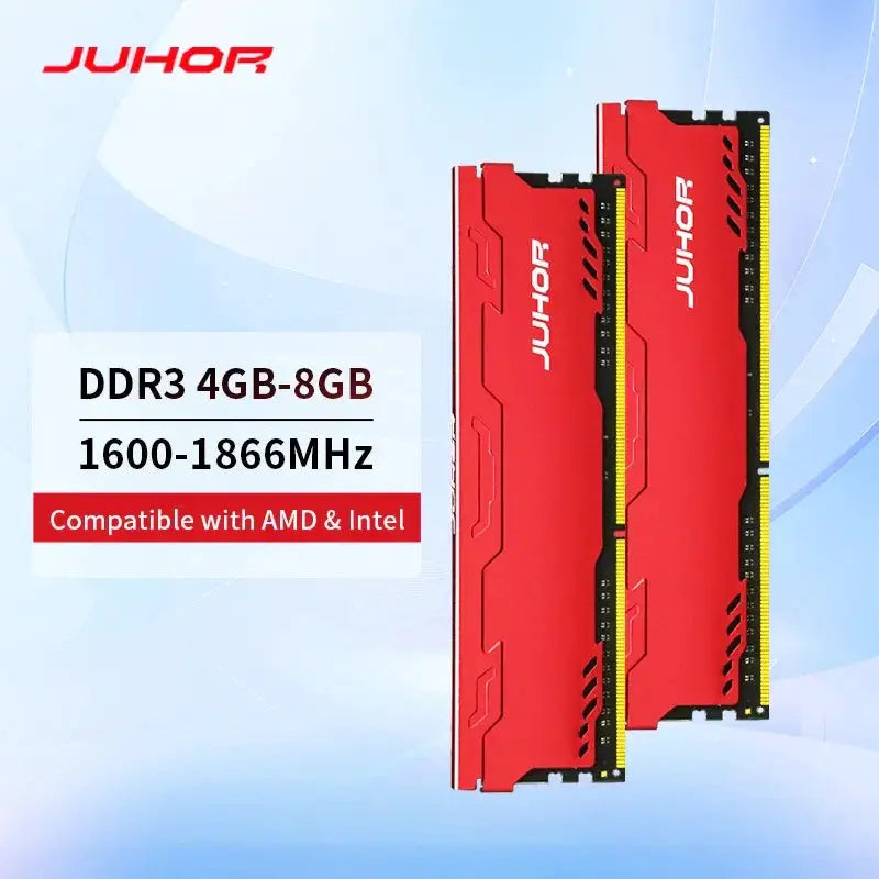 JUHOR DDR3 Desktop Memory 4GB 8GB 1600MHz 1866MHz