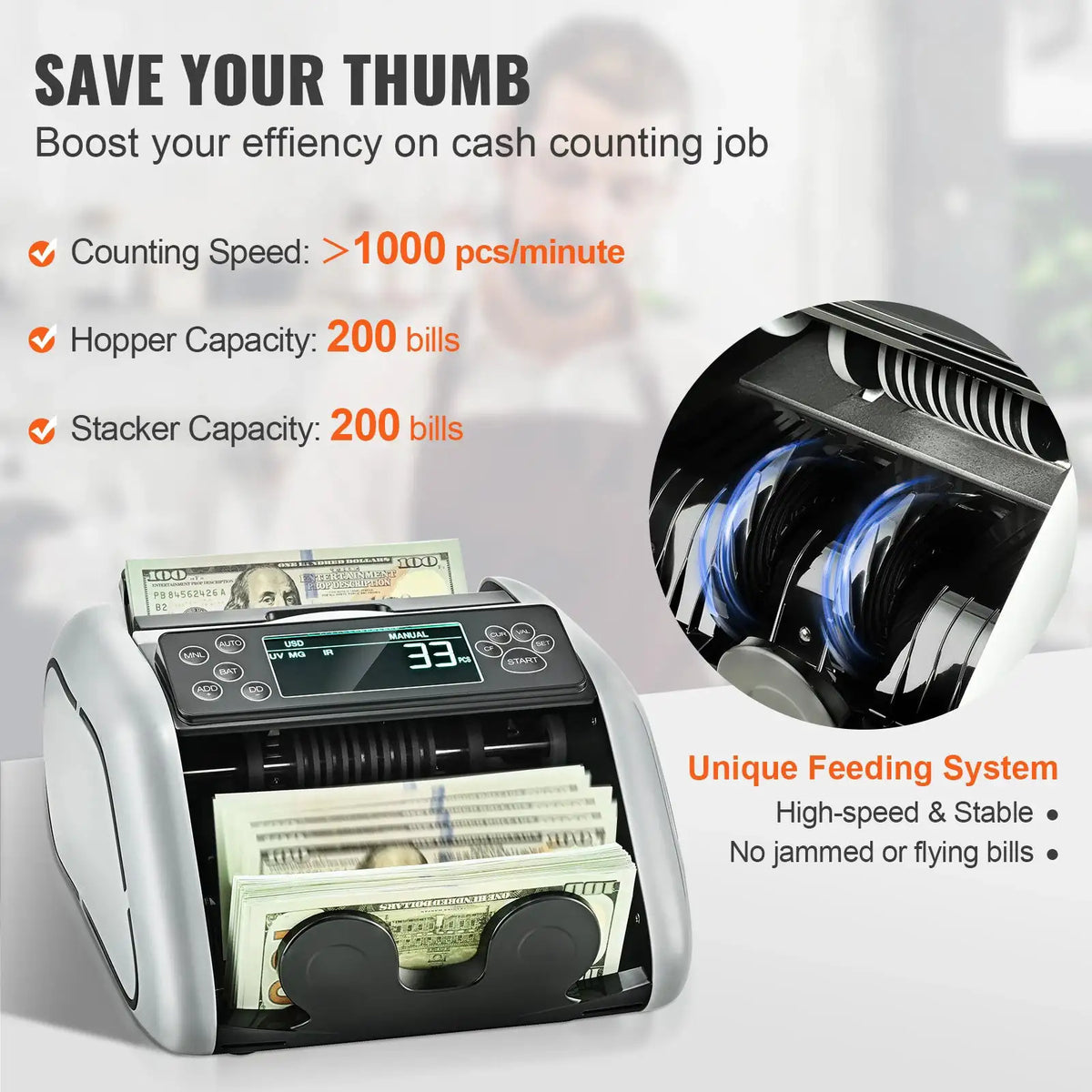 Professional Cash Counting Device — product image 3
