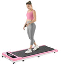Pink Portable Foldable Indoor Treadmill For Silent Home Workouts