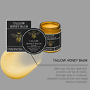 Beef Tallow Facial Moisturizer With Honey Balm Organic Grass Fed Whipped Cream