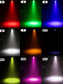 DJ Party LED Par Wash Lights 2-Pack