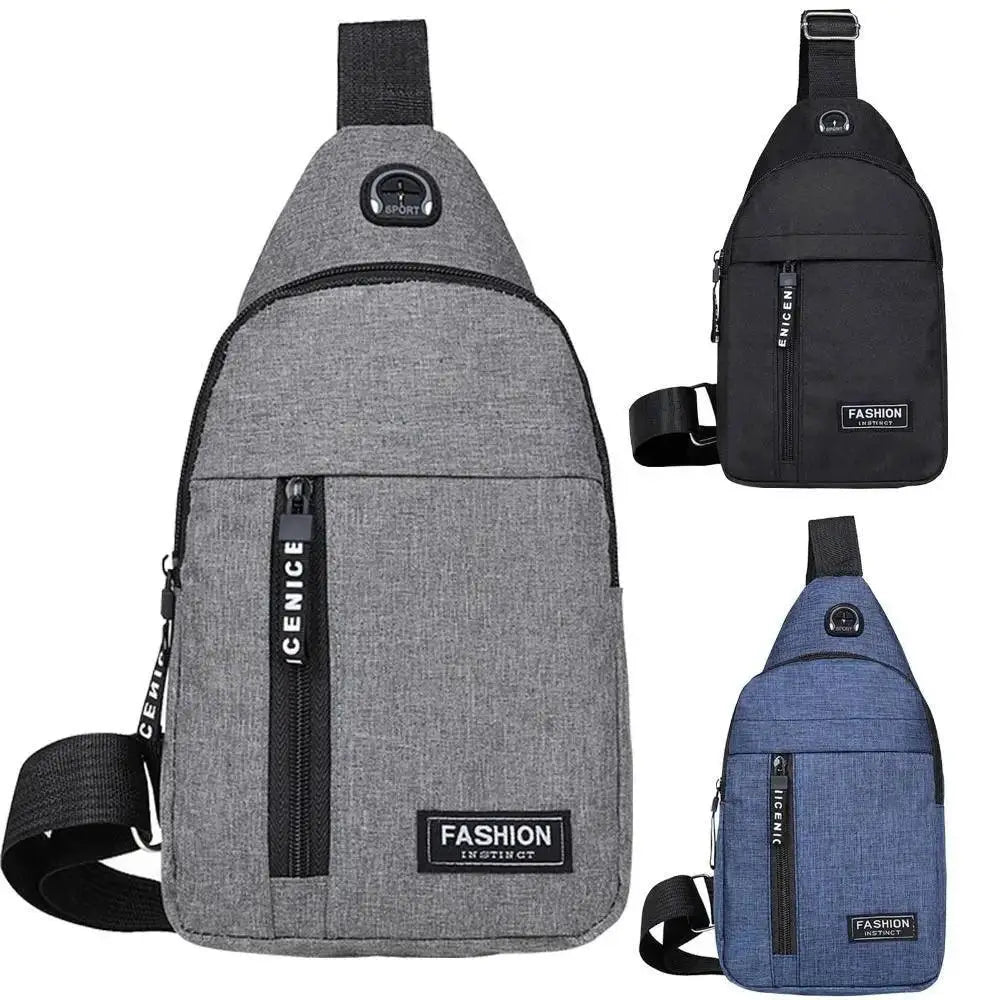 Men's Urban Waterproof Oxford Crossbody Bag Korean Style