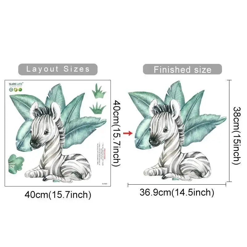 Fun Kids Room Watercolor Wall Decals — product view