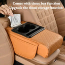 Car Armrest Pad - Raised Comfort And Cup Storage.