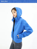 Yoyoplus Slim Looking Loose Long Sleeve Hooded Jacket for Women