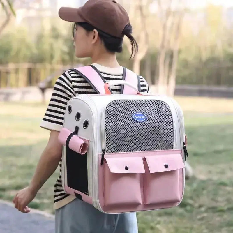 PawTrail Cat Carrier Backpack Pro Ventilated Outdoor Travel
