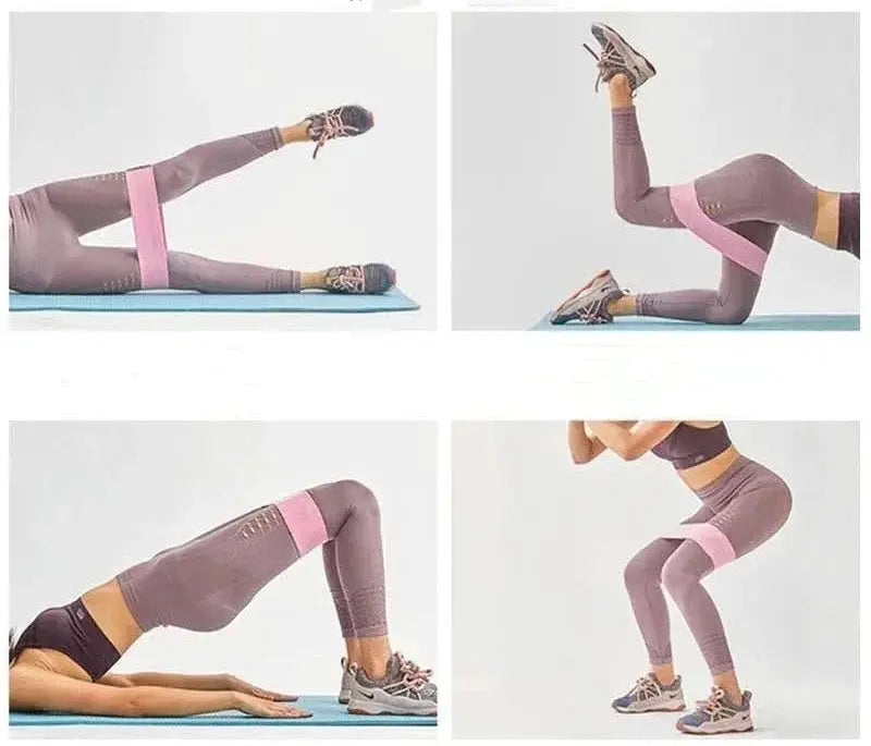 Elastic Hip Resistance Bands Set For Leg And Glute Training