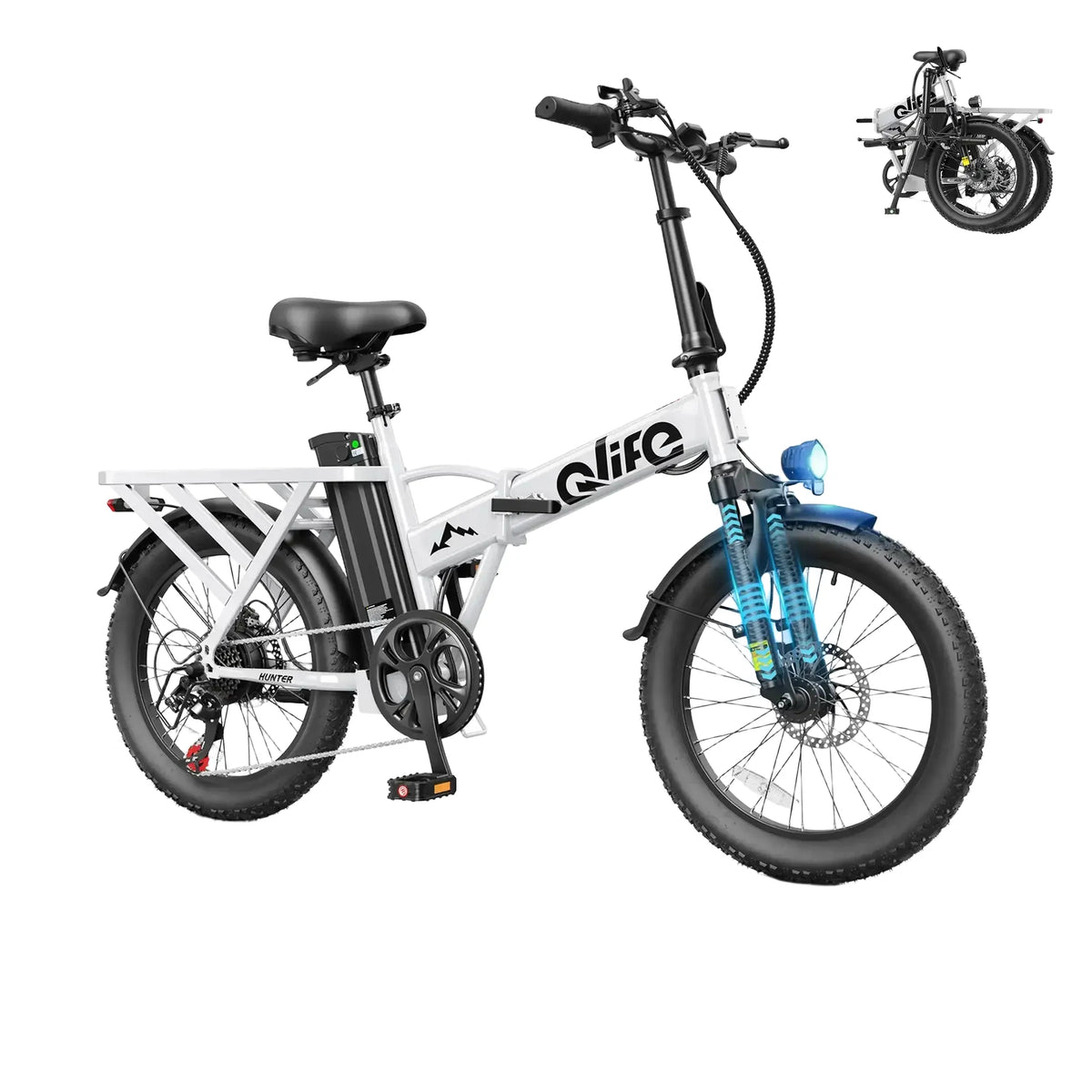 Qlife - Foldable Inch Fat E-Bike — product view 1