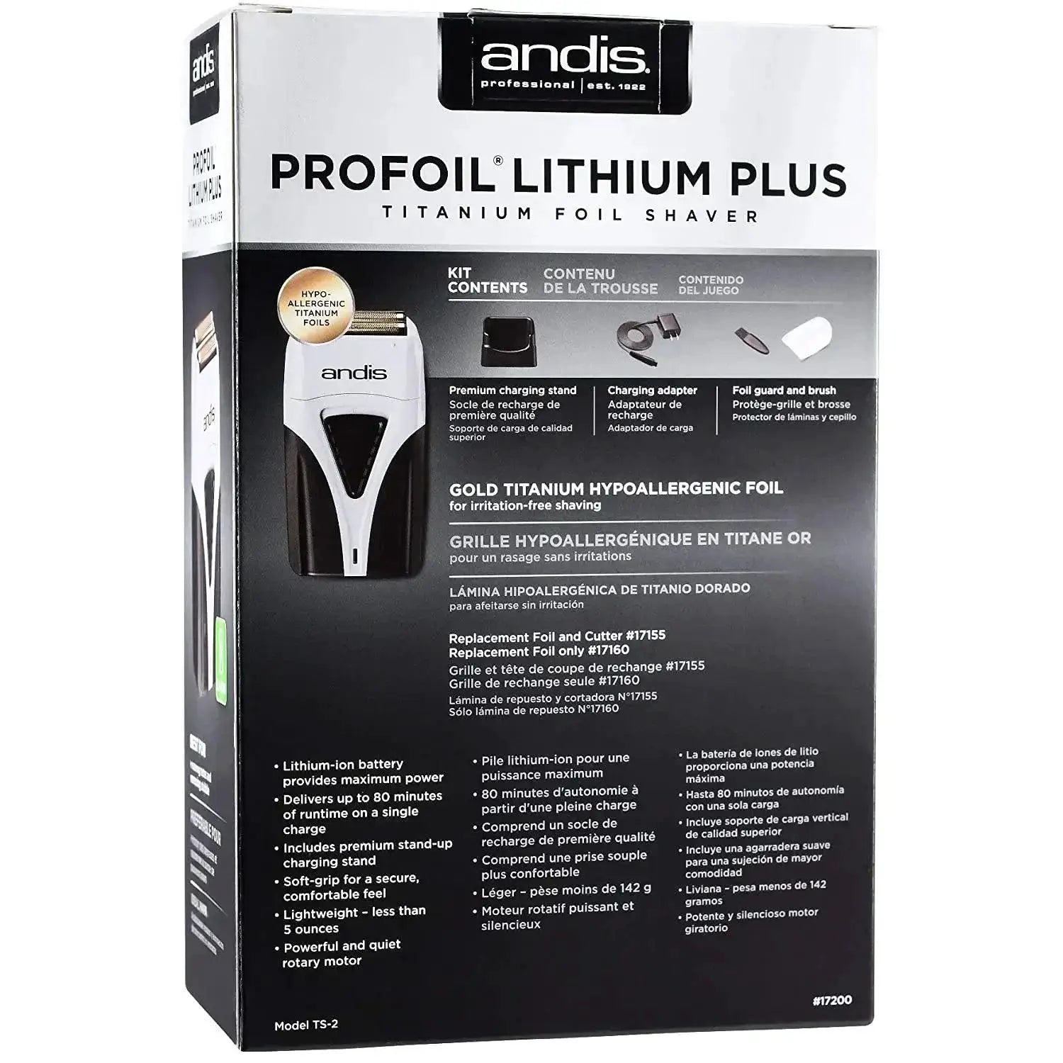 Andis Professional Cordless Electric Shaver For Grooming
