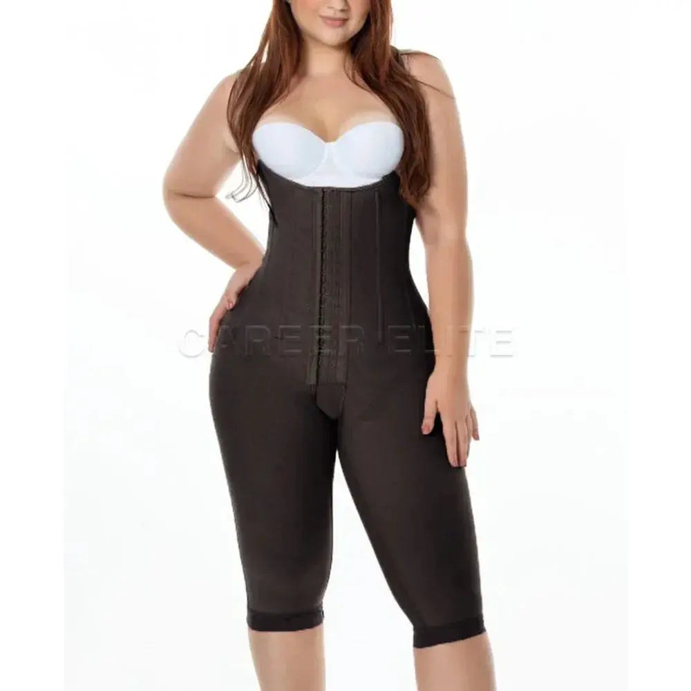 Knee Length High Compression Fajas Colombianas Girdle