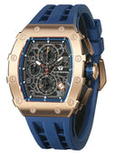 Tsar Bomba Men Tonneau Stainless Watch