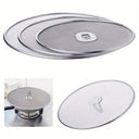 Kitchen Oil Proofing Lid Filter Foldable Handle Frying Pan Cover