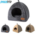 Cozy Cat House Warm Semi-Enclosed Pet Kennel for Sleep