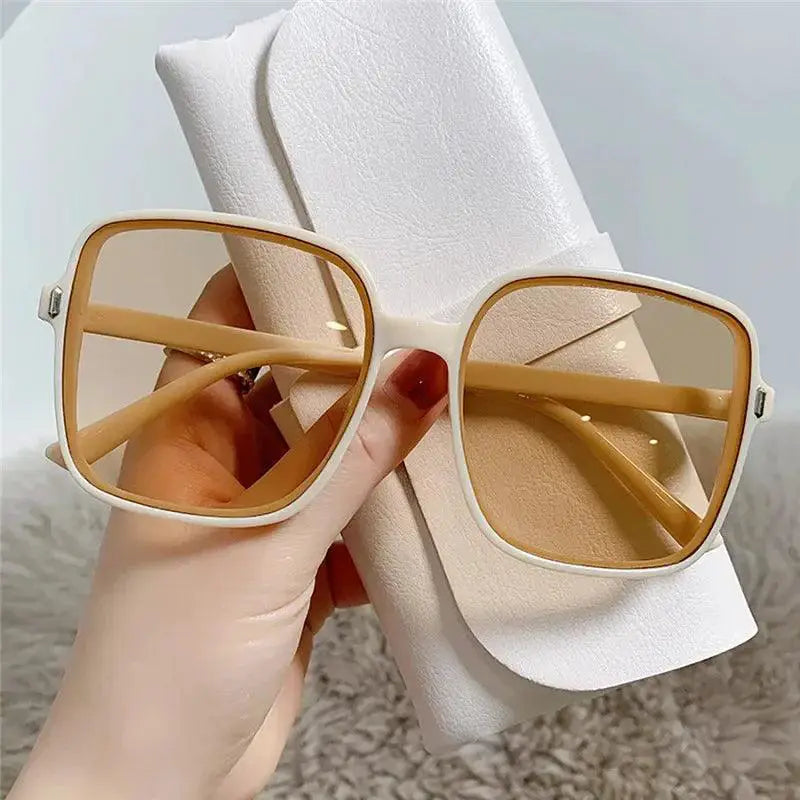 Vintage Inspired Big Square Frame Sunglasses for Women
