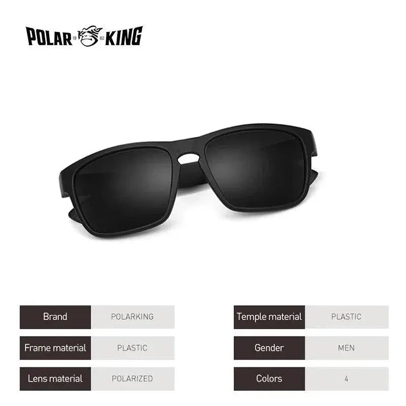 Men's Polarized Square Sunglasses With UV Protection Eyewear