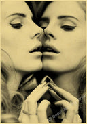 Lana Del Rey Retro Kraft Paper Music Album Poster Vintage Decor
